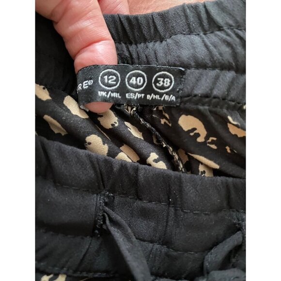 Atmosphere Womens UK 12 Black & Gold Abstract Print Joggers - Picture 4 of 12